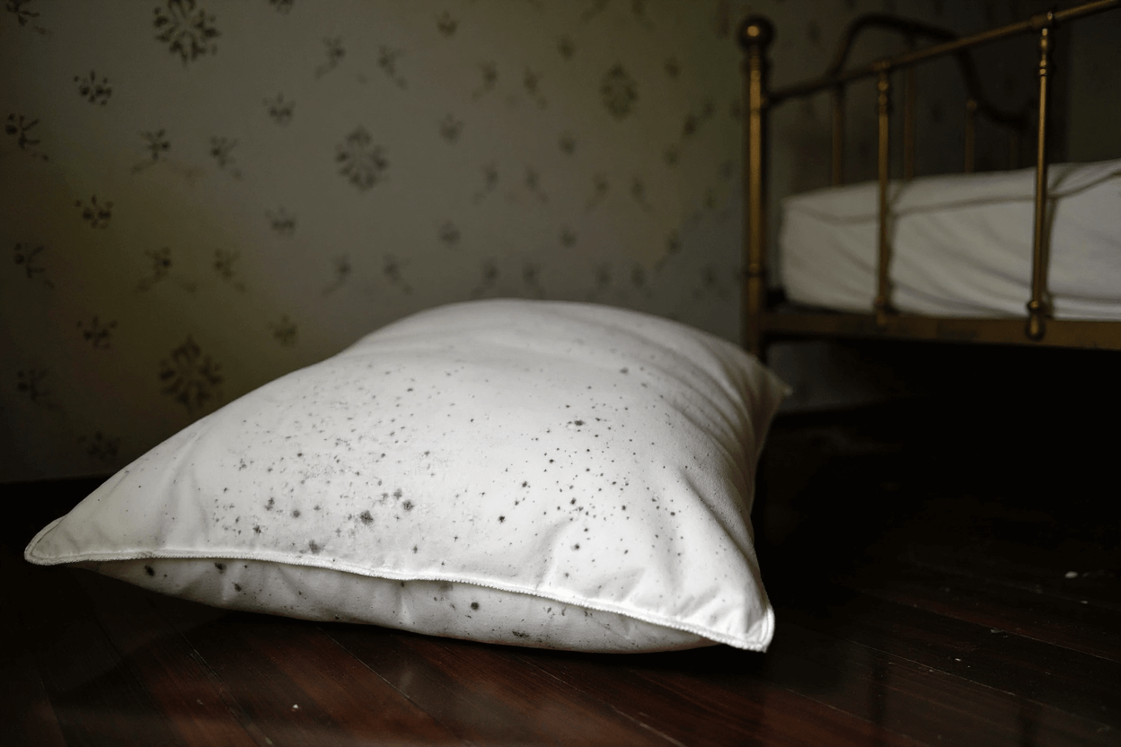 Ruột gối bị mốc có sao không?