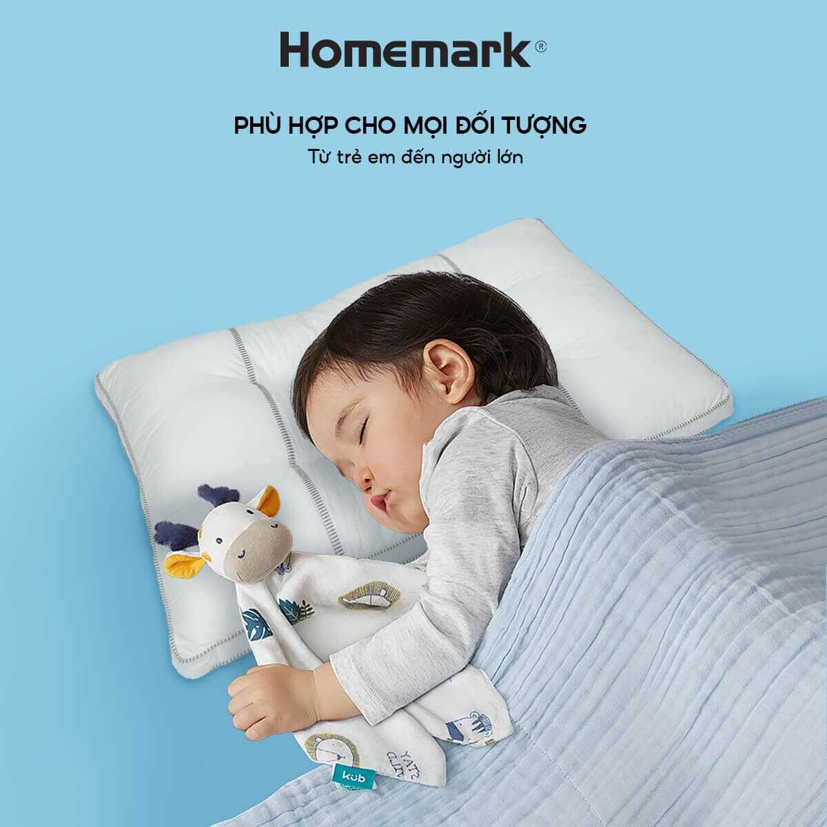 Ruột Gối Kiều Mạch Homemark 50x70cm – Thiết Kế Cao Cấp, Êm Ái, Thoáng Khí, Nâng Đỡ Cổ Vai Gáy