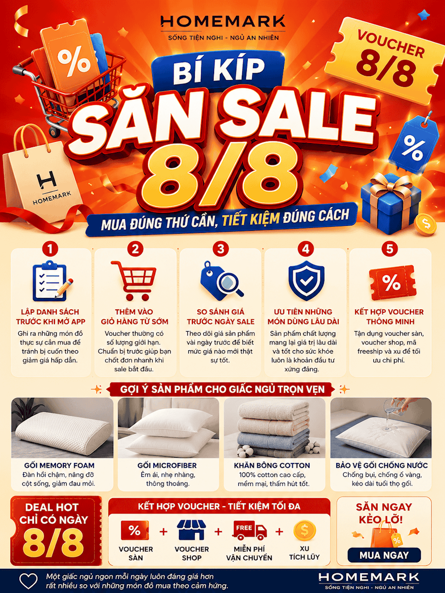 Bí Kíp Săn Sale 8/8: 5 Mẹo Mua Sắm Thông Minh Giúp Tiết Kiệm Tối Đa