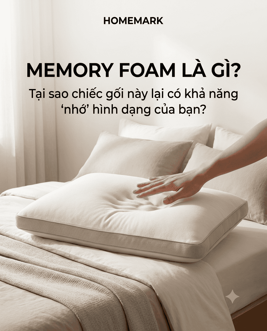 Memory Foam là gì? Cách gối Memory Foam nâng đỡ đầu và cổ
