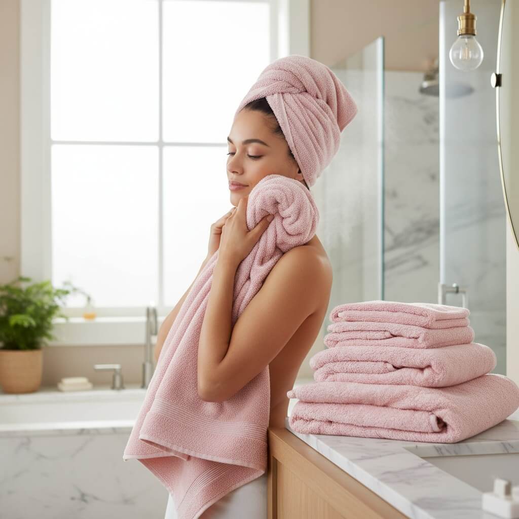 Khăn 100% Cotton Homemark Mềm mại, thấm hút vượt trội, an toàn cho mọi làn da