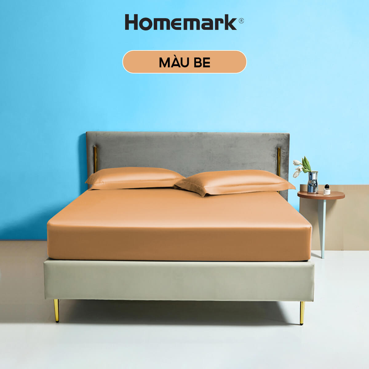 Ga Giường Tencel 60s Cao Cấp Homemark 160x200 180x200 Lụa Mềm Mịn, Thoáng Khí, Sang Trọng