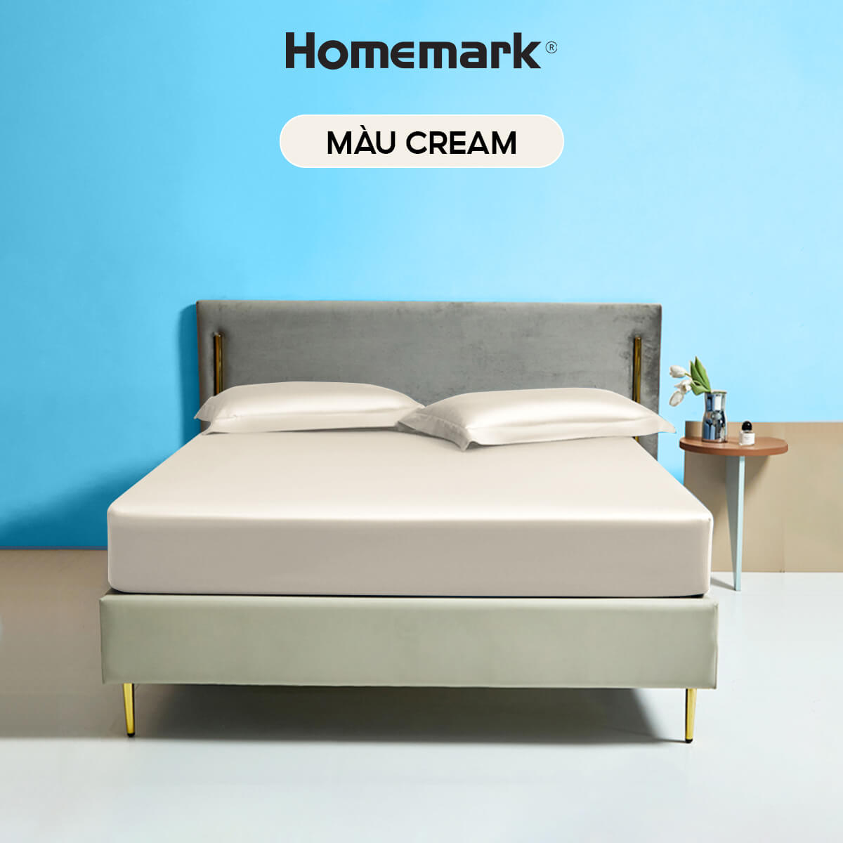 Ga Giường Tencel 60s Cao Cấp Homemark 160x200 180x200 Lụa Mềm Mịn, Thoáng Khí, Sang Trọng