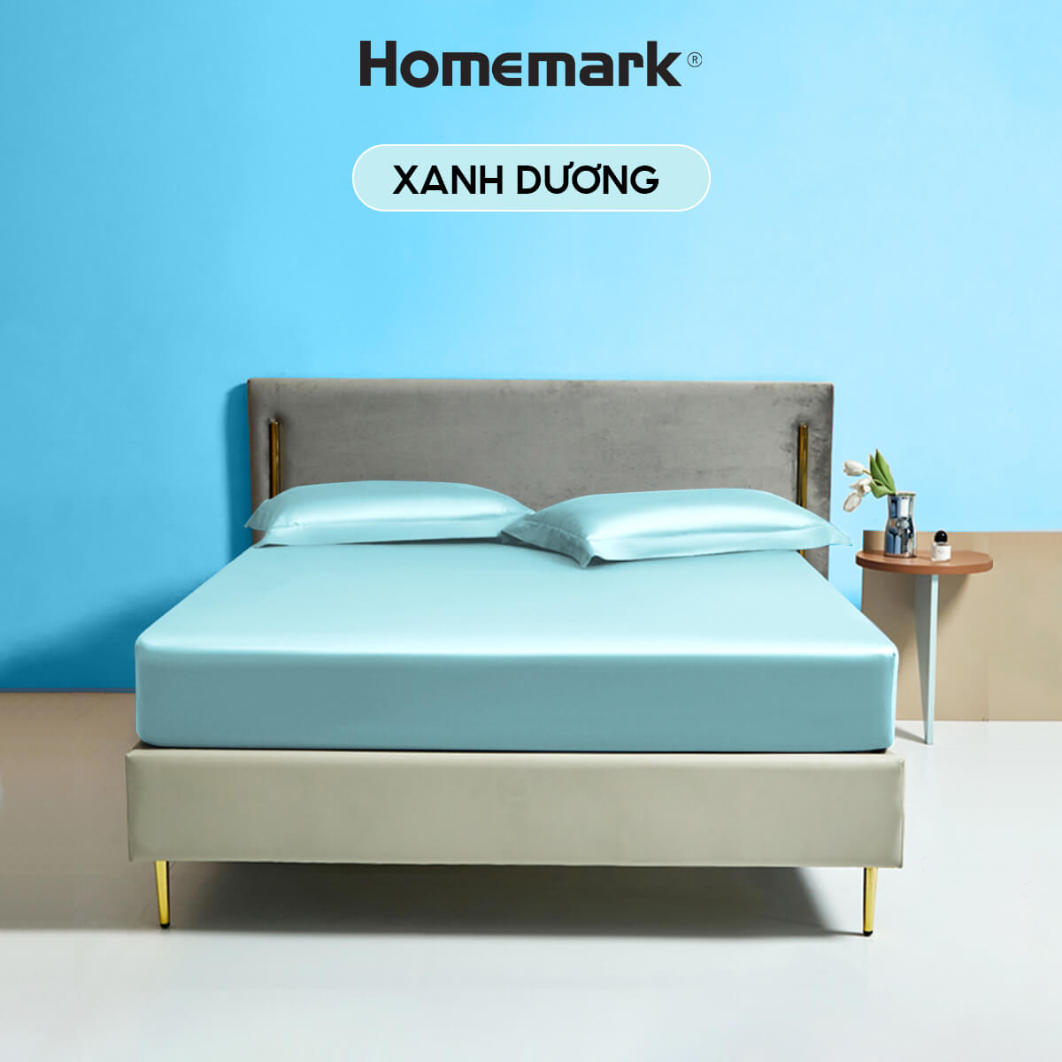Ga Giường Tencel 60s Cao Cấp Homemark 160x200 180x200 Lụa Mềm Mịn, Thoáng Khí, Sang Trọng