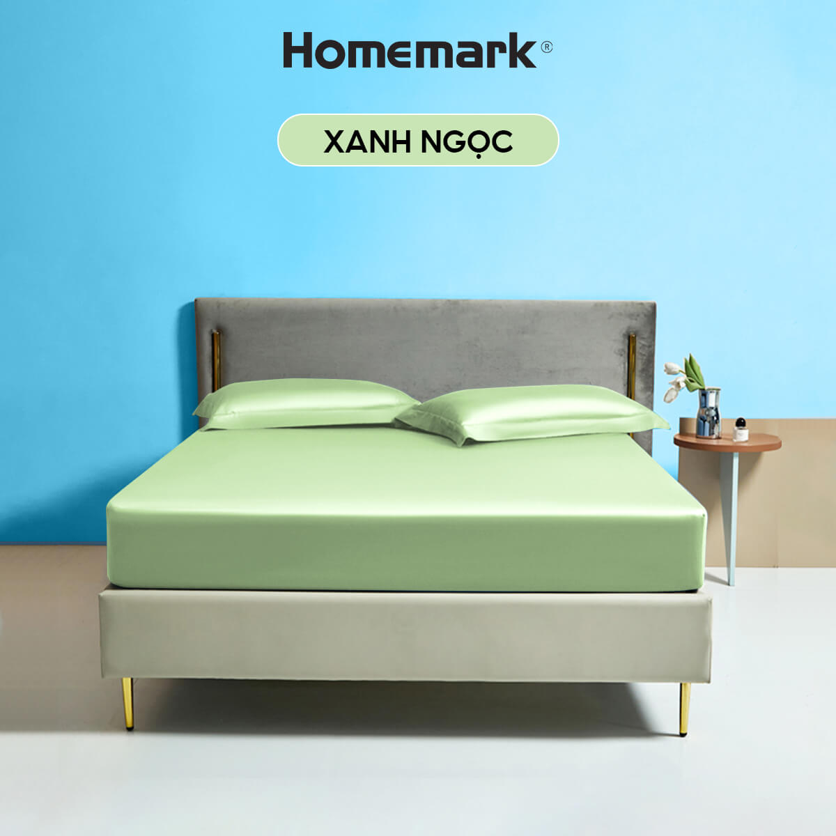Ga Giường Tencel 60s Cao Cấp Homemark 160x200 180x200 Lụa Mềm Mịn, Thoáng Khí, Sang Trọng