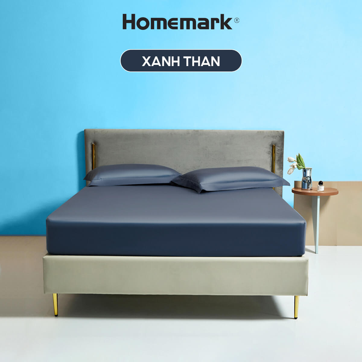 Ga Giường Tencel 60s Cao Cấp Homemark 160x200 180x200 Lụa Mềm Mịn, Thoáng Khí, Sang Trọng
