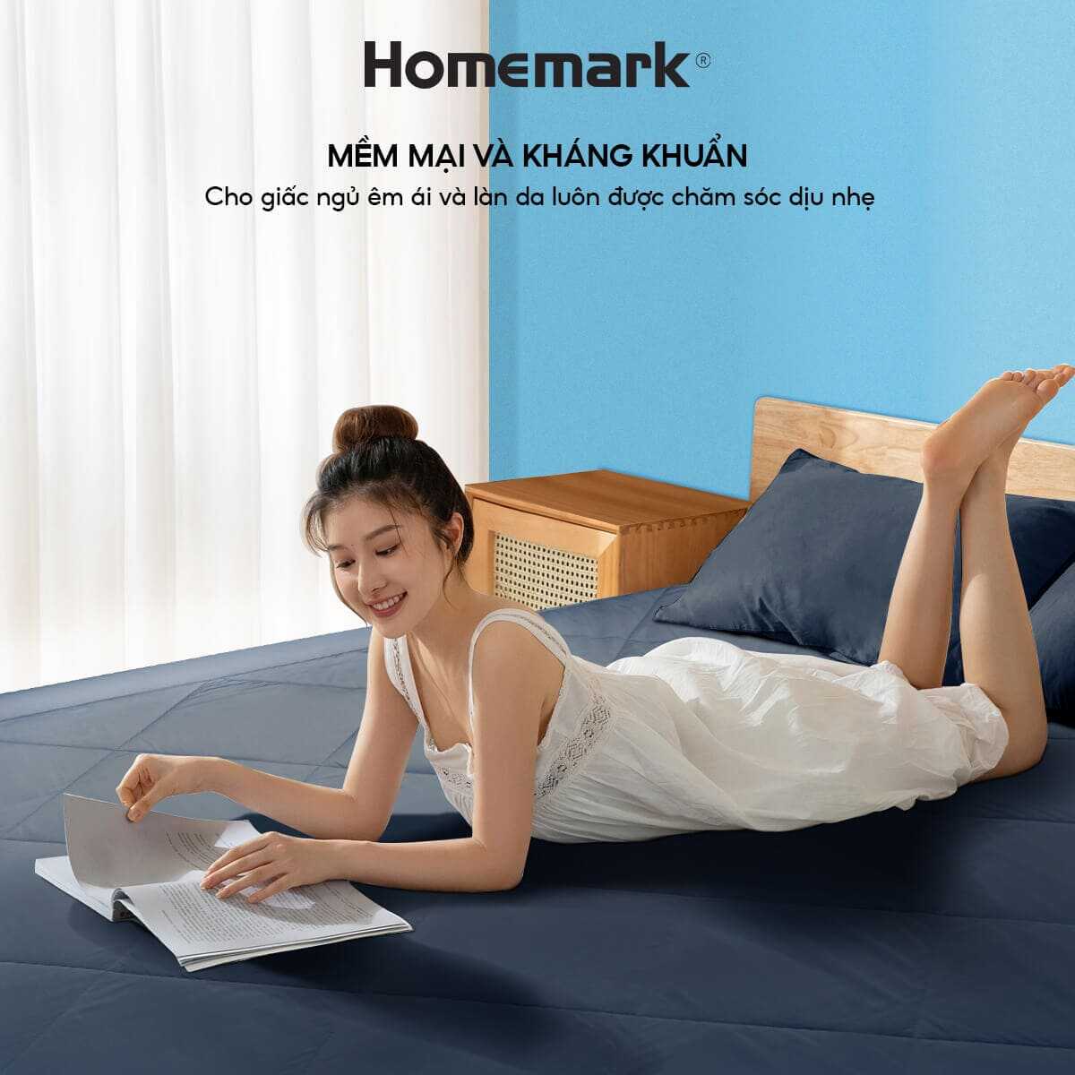 Chăn Hè Cao Cấp Homemark 200x220 Vải Tencel Mềm Mịn, Chống Dị Ứng, Thoáng Khí