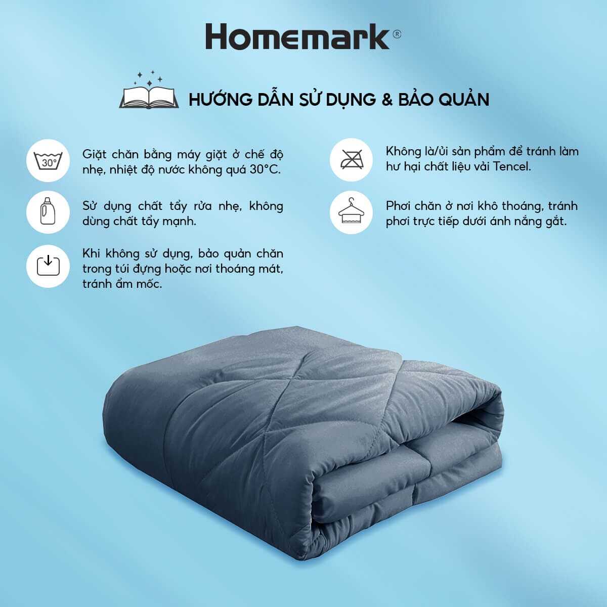 Chăn Hè Cao Cấp Homemark 200x220 Vải Tencel Mềm Mịn, Chống Dị Ứng, Thoáng Khí