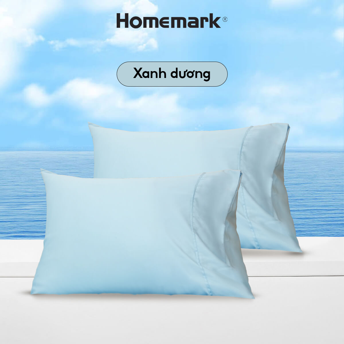 Vỏ Gối Tencel 60s Homemark 50x70cm Lụa Mềm Mịn, Thoáng Mát, Chống Nhăn, Kháng Khuẩn