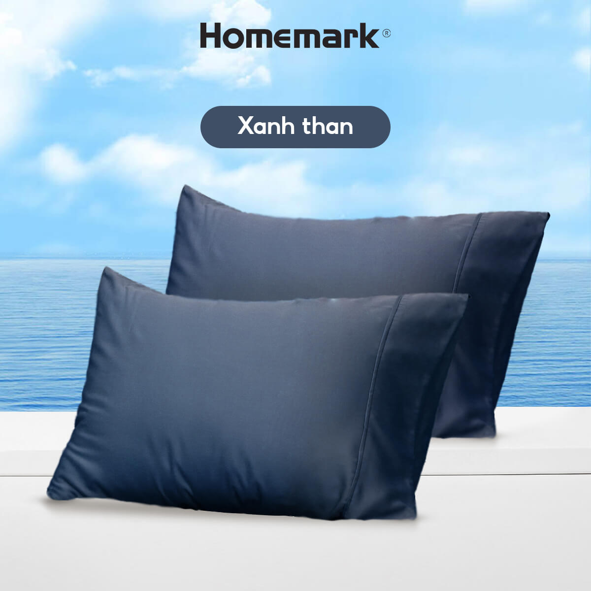 Vỏ Gối Tencel 60s Homemark 50x70cm Lụa Mềm Mịn, Thoáng Mát, Chống Nhăn, Kháng Khuẩn