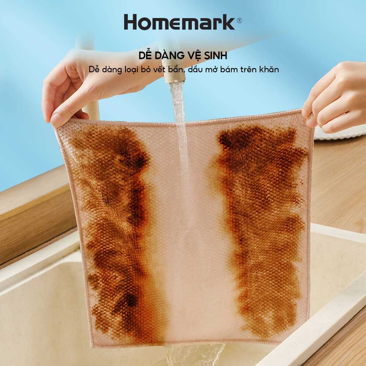 Super absorbent multi-purpose kitchen towels, glass and car cleaning towels, Homemark combo of 5