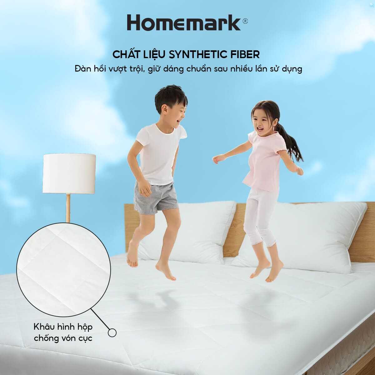 Ruột Chăn Bông Lông Vũ Nhân Tạo Homemark 100% Sợi Synthetic Fiber Siêu Nhẹ, Thoáng Khí, 200x220cm