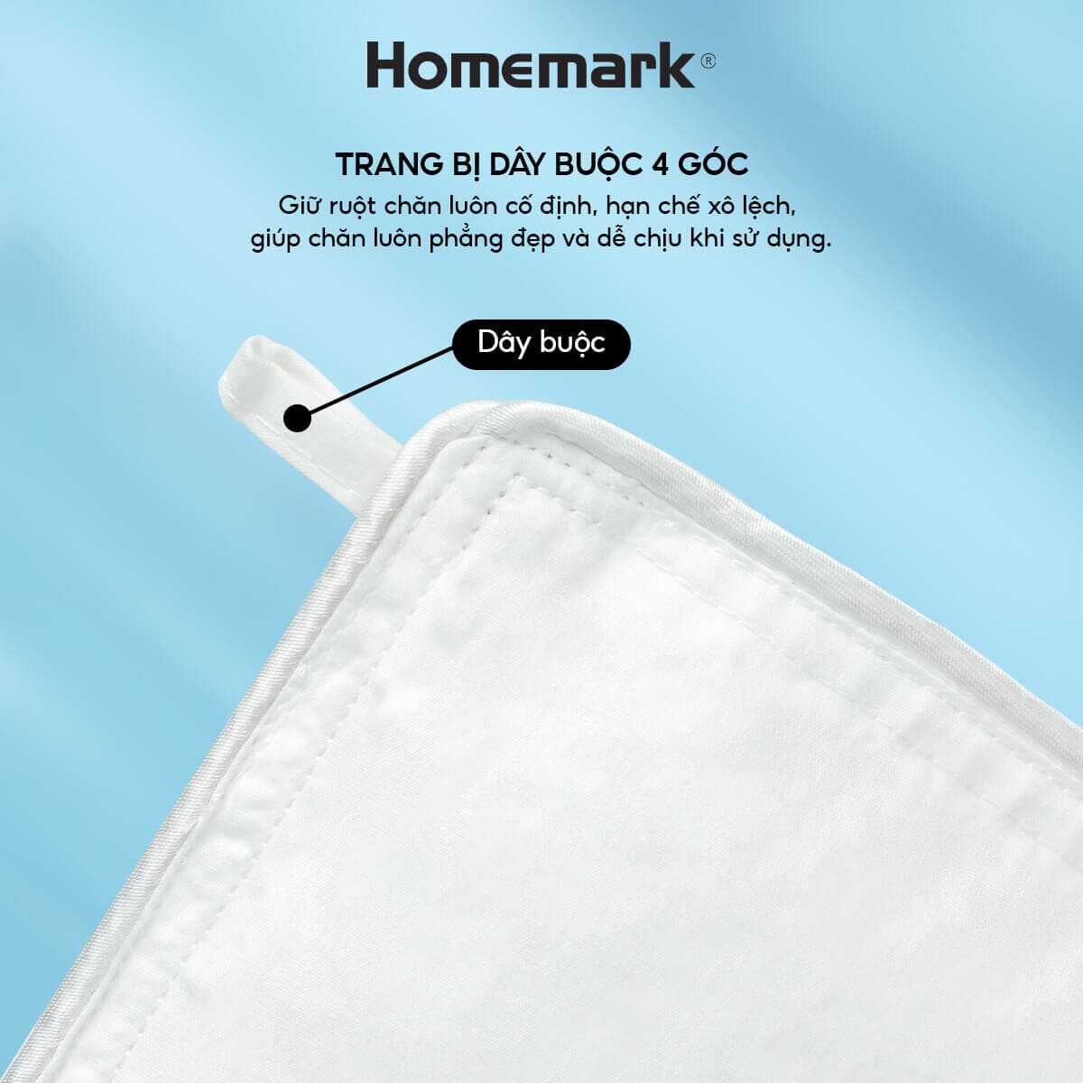 Ruột Chăn Bông Lông Vũ Nhân Tạo Homemark 100% Sợi Synthetic Fiber Siêu Nhẹ, Thoáng Khí, 200x220cm