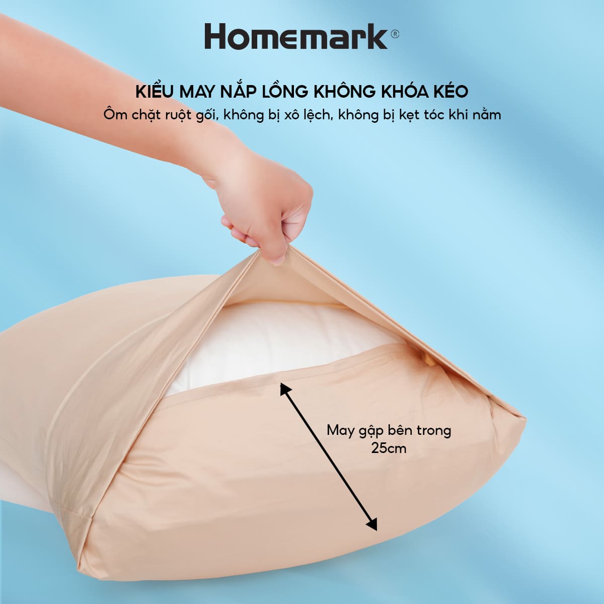 Vỏ Gối Cotton Sateen 100% Cao Cấp 50x70cm Mềm Mại, Thoáng Khí, Chống Nhăn