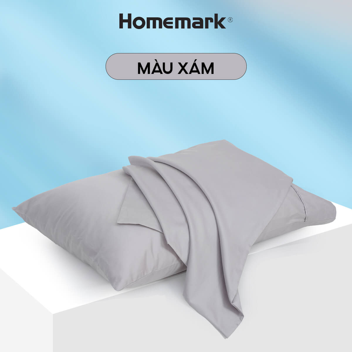 Vỏ Gối Cotton Sateen 100% Cao Cấp 50x70cm Mềm Mại, Thoáng Khí, Chống Nhăn